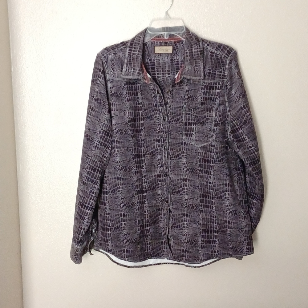 Legacy Falls for Her X-Large Purple Print Shirt